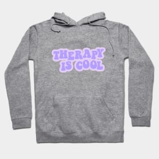 Therapy is Cool Purple Hoodie